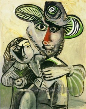  enfant - Homme à la flûte et à l’enfant Paternit 1971 Cubisme